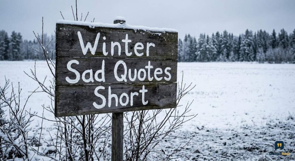 Winter Sad Quotes Short